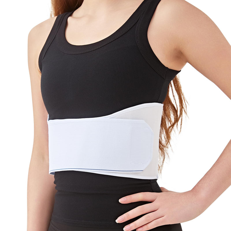 [Australia] - Rib Chest Injury Abdominal Binder Belt Brace Broken Compression Wrap Brace Breast Belt Elastic Supports for Cracked Bruised, Intercostal Muscle Strain Universal Female 