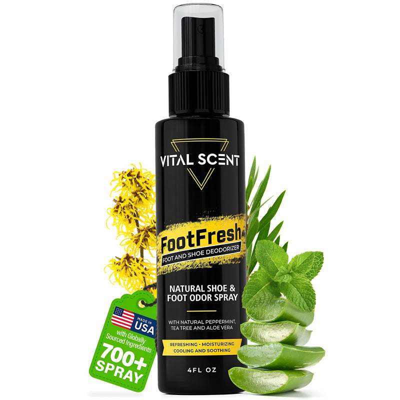 [Australia] - Industrial Heavy Duty Foot Odor Spray for Shoes and Feet - Extra Strength Shoe Deodorizer - Mint Foot Spray for Smelly Feet with Witch Hazel and Tea Tree Oil - Long Lasting Shoe Deodorizer 