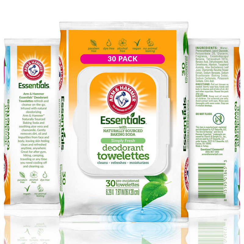 [Australia] - Feminine Wipes for Women - Simply Fresh 30 Wipes for Women - 1 Pack Bathroom Wipes - Premium Female Wipes - Wipes for Women 1 Count (Pack of 1) 