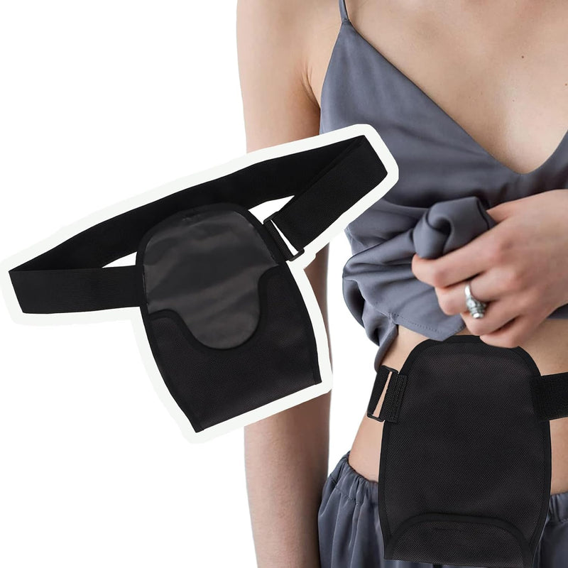 [Australia] - Ostomy Bag Cover, Waterproof Stoma Pouch Cover with Adjustable Fixation Band, Ostomy Pouch Stretchy Colostomy Bag Cover for Colonoscopy Ileostomy Stoma Care Supplies Ostomy Bag Cover 