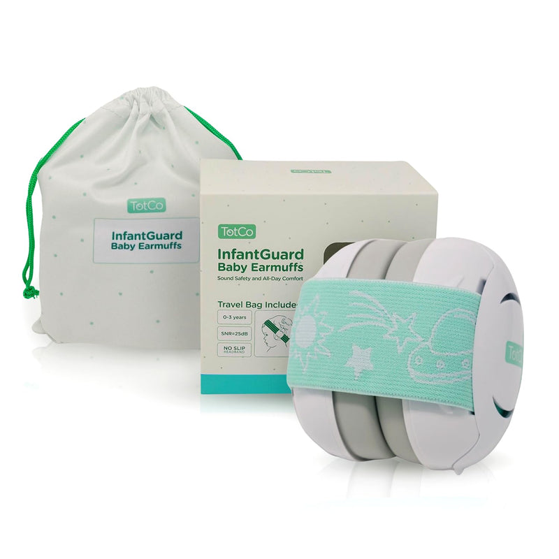 [Australia] - Earmuff Protection for Toddlers, Infants, and Babies - 0 to 36 months - Noise Cancelling Earmuff Headphones Green 