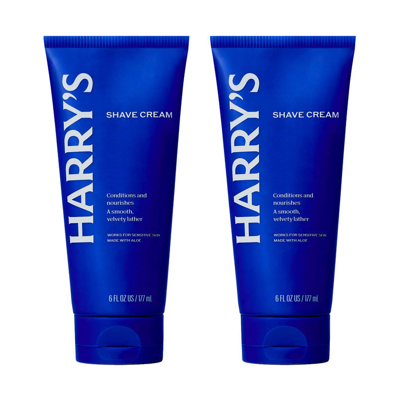 [Australia] - Harry's Shaving Cream for Men with Aloe and Eucalyptus - (2 Pack) 6 oz - Conditions Skin and Softens Facial Hair for Shaving - Safe for Sensitive Skin 6 Ounce (Pack of 2) 