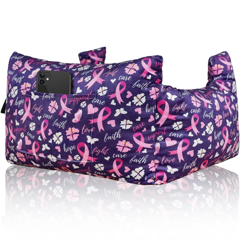 [Australia] - Mastectomy Pillow - Post Surgery Pillow, Breast Pillow for Sleeping After Heart Surgery, Lumpectomy Pillow, Breast Reduction & Augmentation Pillow Double Mastectomy Gifts for Women Ribbon01 one size 