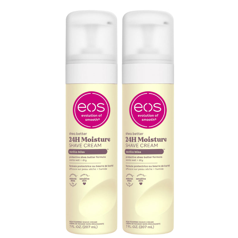 [Australia] - eos Shea Better Women's Shave Cream- Vanilla Bliss, Shea Butter Skin Care, Shaving Cream for Women, 14 fl oz, 2-Pack 14 Ounce (Pack of 2) 