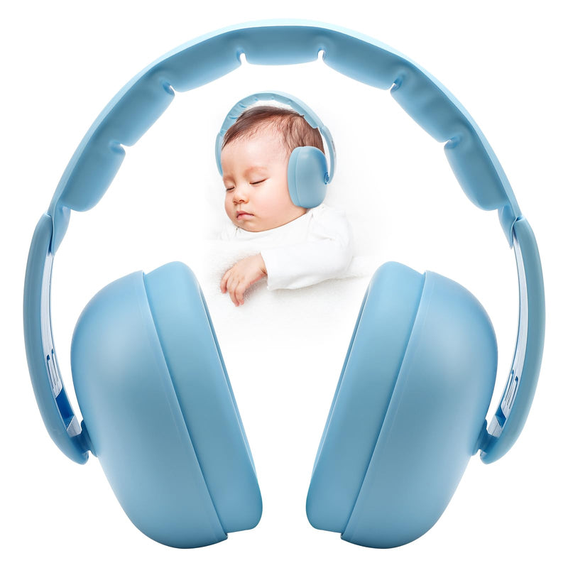 [Australia] - Baby Headphones for Noise - [Upgraded Friendly Version] Infant Ear Muffs Noise Protection - Toddler Noise Cancelling Headphones - Baby Ear Protection for 3 Months to 3 Years Blue 
