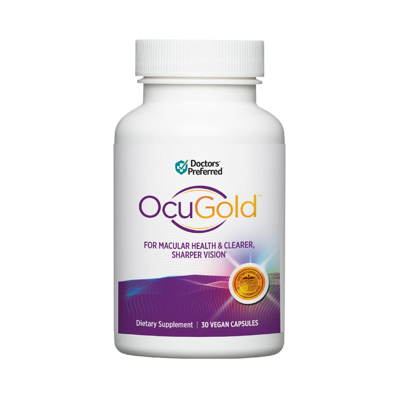 [Australia] - DOCTORS' PREFERRED Clinical-Grade OcuGold with Lutein and Zeaxanthin, Bilberry, Saffron for Macula & Retina Health, Digital Eye Strain, Eye Fatigue and Visual Performance - 30 Vegan Capsules 