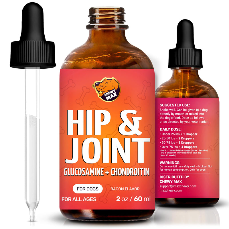 Glucosamine for Dogs | Hip and Joint Supplement | Glucosamine Chondroitin for Dogs | 2 Oz - PawsPlanet Australia