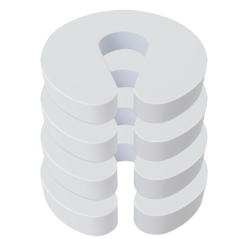 [Australia] - Door Pinch Guard and Door Slam Stopper 4pcs. Use Safety Door Guard Made of Soft Foam to Keep Door Open. Serves As a Door Protector for Kids White 