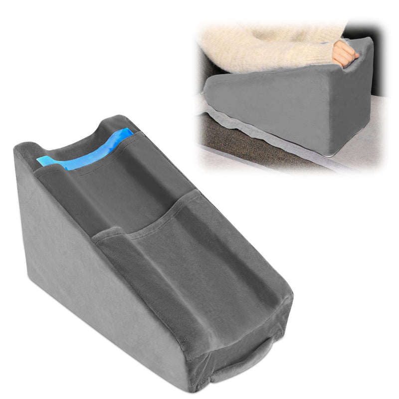 [Australia] - Arm Elevation Pillow with 2 Pockets, Arm Wedge Elevation Pillow Excellent, Ergonomic Elbow Support Pillow for Sleeping Arm Pads Elbow Pillow with Removable Pillow Case-Gray 