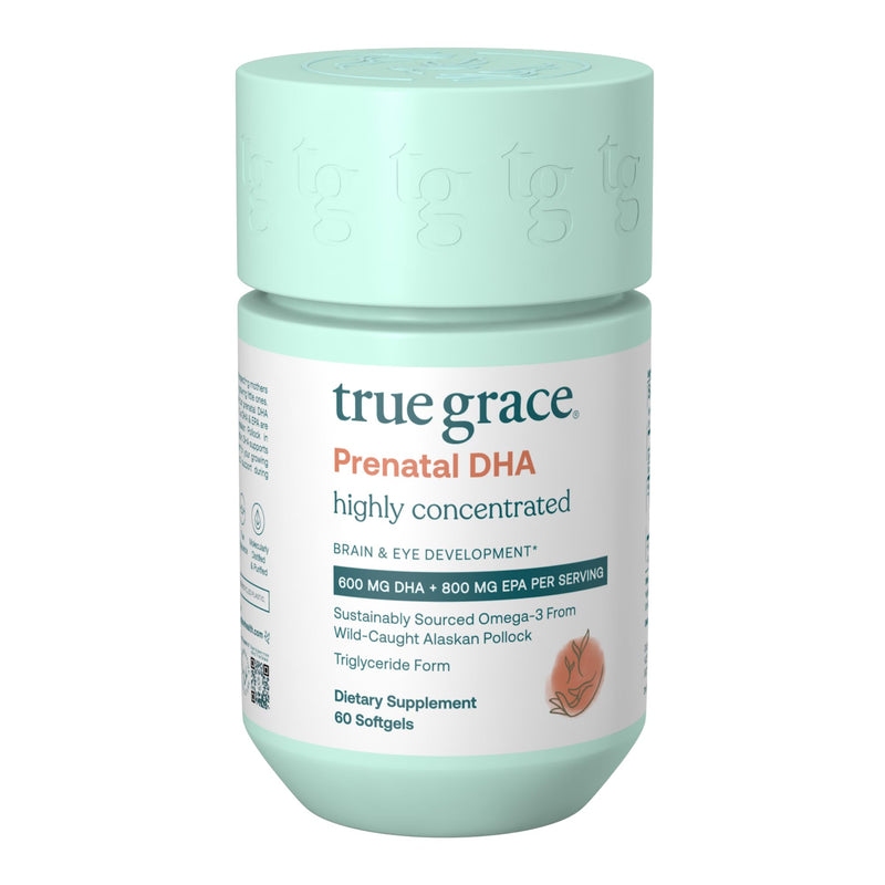 [Australia] - True Grace Prenatal DHA - 60 Softgels - 1400mg of DHA & EPA - for Pre-Conception, Pregnancy & Lactation - Wild Caught & Sustainably Sourced - Gluten Free - 30 Servings 
