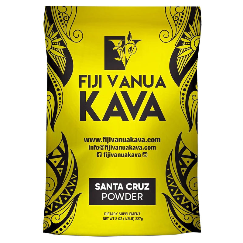 [Australia] - Premium Santa Cruz Powder, Medium Grind Noble Root, Easy to Prepare Kava with A Smooth and Creamy Taste, Kava Root Powder, 8 oz 