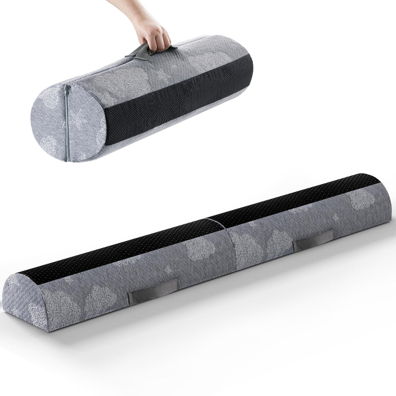 [Australia] - Bed Rail Bumpers for Toddlers 2pcs - Foam Fold Bed Bumper Guard with Dual Non-Slip Pads Waterproof Washable Soft Removable Cover Safe Bed Rail for Toddlers, Kids Seniors 2 
