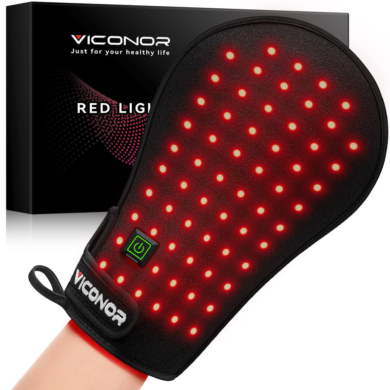 [Australia] - Red Light Therapy Device for Hands, Infrared-Light-Therapy-Gloves Finger Wrist, Led Near Infrared Carpal Tunnel Black2 