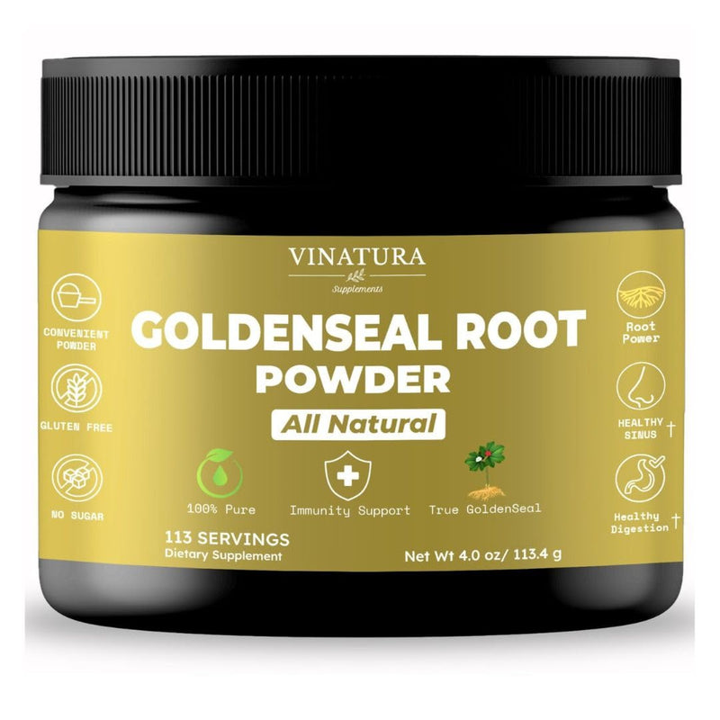 [Australia] - Goldenseal Root Powder - 4 oz, 113 Servings *USA Made & Tested* Pure Natural Goldenseal Root Powder Supplement 