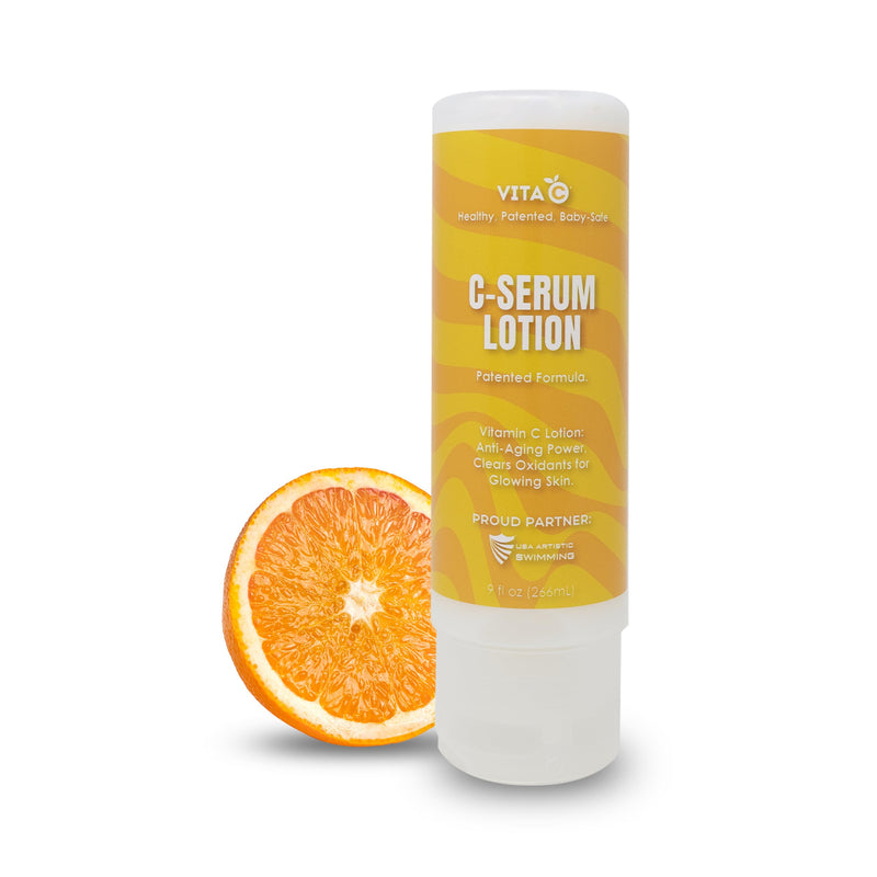 C Serum Anti Aging & Chlorine Removing Lotion, Swim Tested to Moisturize and Gently Eliminate Chlorine & Toxins. Patented Formula, Hydrate, Rejuvenate & Feel The Difference - 8 Fl Oz