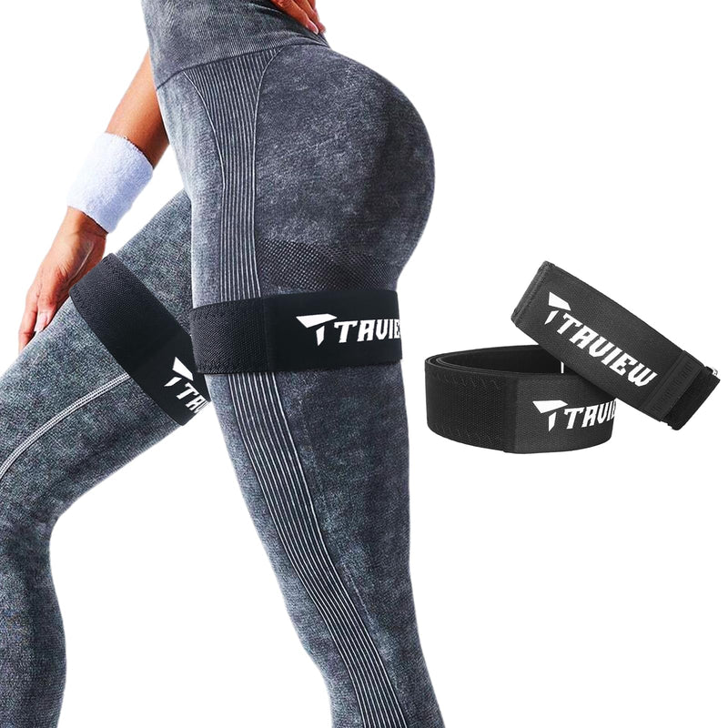 [Australia] - Occlusion Bands for Women Glutes & Hip Building, Blood Flow Restriction Bands BFR Bundle Booty Bands, Best Fabric Resistance Bands for Exercising Your Butt, Squat, Thigh, Fitness Black 