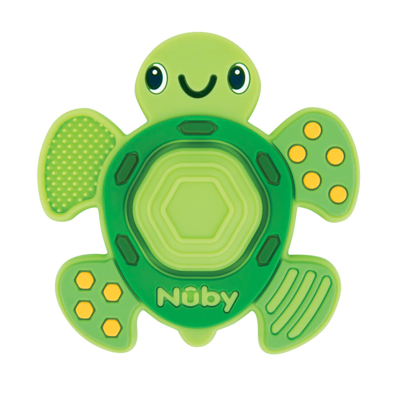 [Australia] - Nuby Teethe N' Pop Sensory Play Teether - Baby Teething Toy - 3+ Months - Turtle Turtle Teethe N' Pop 