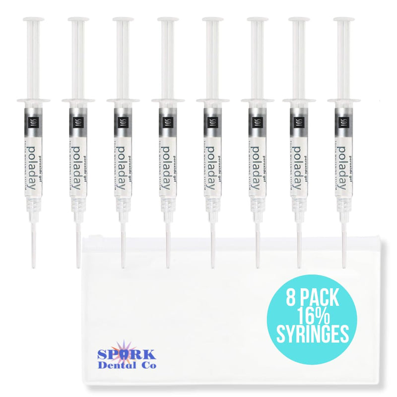 [Australia] - Polanight 16% 8 Syringe Pack, Polanight Whitening Gel (8 Whitening Syringes Total) 