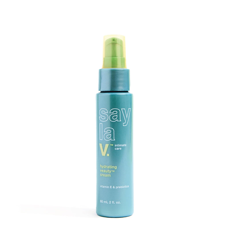 SAY LA V. Hydrating Veauty Cream, Vulva Moisturizer, for Dryness, 2 Fl Oz | Soothing vulva moisturizer for dryness, prebiotics hyaluronic acid and vitamin E, gyno and derm tested, gentle daily skincare