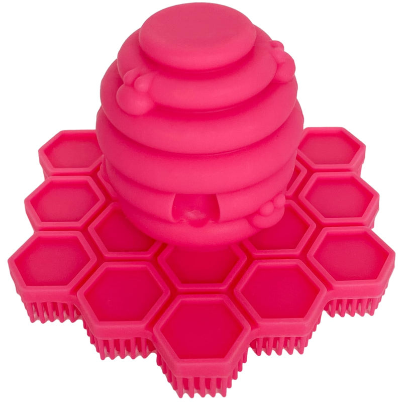 [Australia] - Big Bee, Little Bee - Kids Original ScrubBEE, 100% Silicone Childrens Bath Scrubber, Promotes Effective Independent Hand & Body Washing, As Seen on Shark Tank (Hibiscus) Hibiscus 