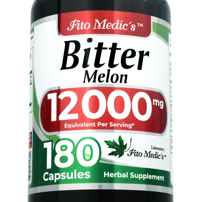 [Australia] - FITO MEDIC'S Lab | Bitter Melon Extract 600 mg (20:1 Concentrate) per 3-Capsule Serving | Derived from 12,000 mg Whole Fruit | 180 Count 