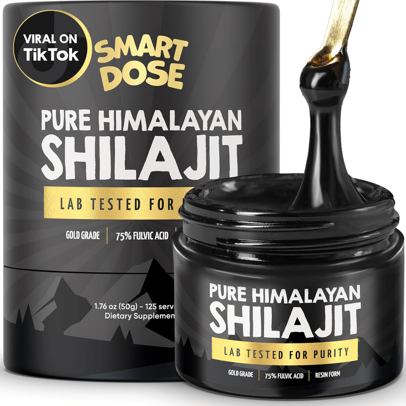 [Australia] - Pure Himalayan Shilajit Resin - Over 85% Fulvic Acid & Large Jar w/ 125 servings - Probably The Purest Shilajit on The Market - US Lab tested for Authentic & Natural Himalayan Organic 