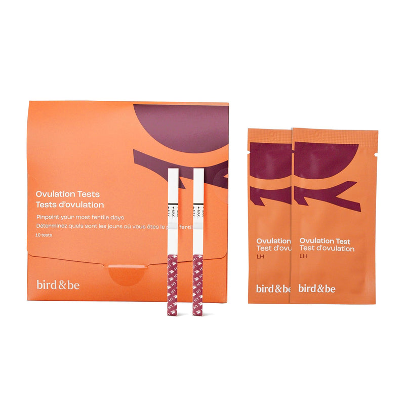 bird&be Ovulation Test Strips (LH) | 10 High-Accuracy Predictor Kits | Track Fertile Window & LH Surge | Eco-Friendly Low-Waste Design | Easy Dip & Read Results | TTC Fertility Monitor White 10 LH Strips