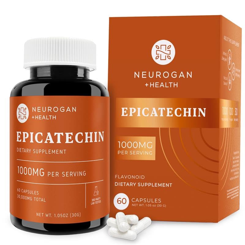 [Australia] - Potent Epicatechin Capsules 500mg Each,1000mg/serving - Advanced Support for Nitric Oxide, Muscle Health & Endurance - for Athletes Seeking Performance Edge - 30,000 Total, 60ct.Made in USA 