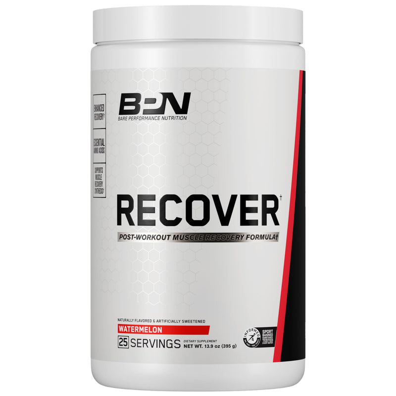 [Australia] - BARE PERFORMANCE NUTRITION BPN Recover Post-Workout Enhanced Muscle Recovery Drink Mix, Watermelon, 25 Servings 