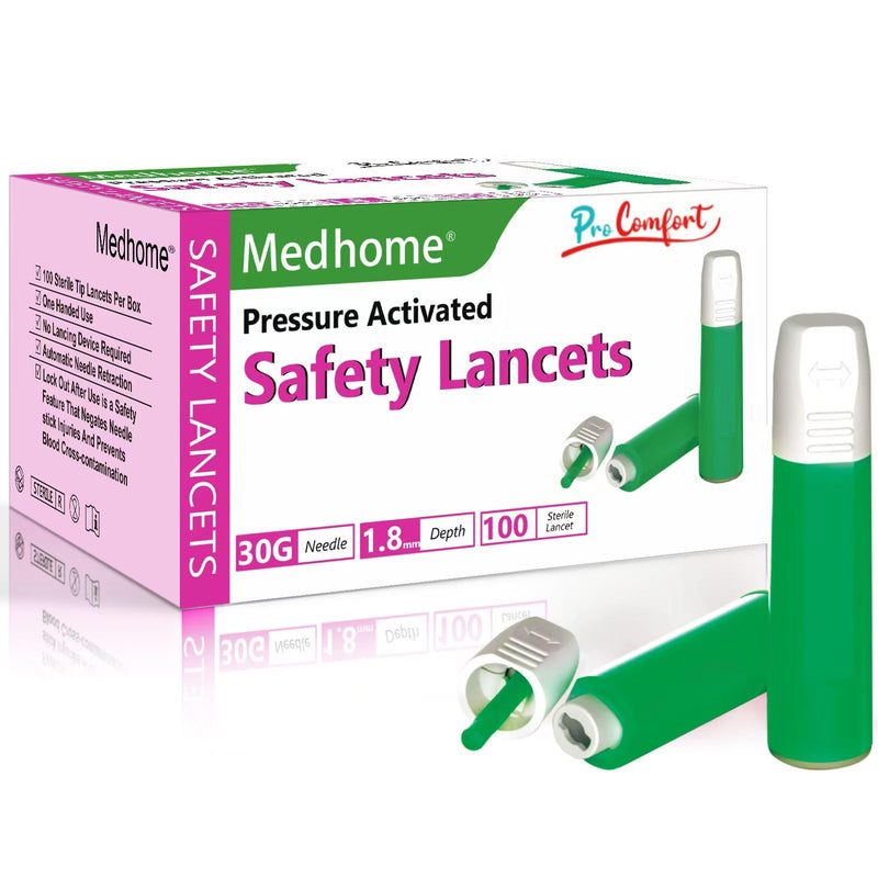 [Australia] - Safety Lancets, Pressure-Activated,Single use,for Comfortable Blood Testing (30G) 30G 