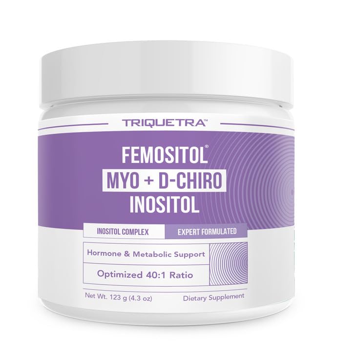 FemoSitol Inositol Powder | Myo-Inositol & D-Chiro Inositol Complex - Clinically Proven 40:1 Ratio (Vitamin B8) | Hormonal Balance & Healthy Ovarian Function Support (123 gram – 60 Servings) 4.34 Ounce (Pack of 1)
