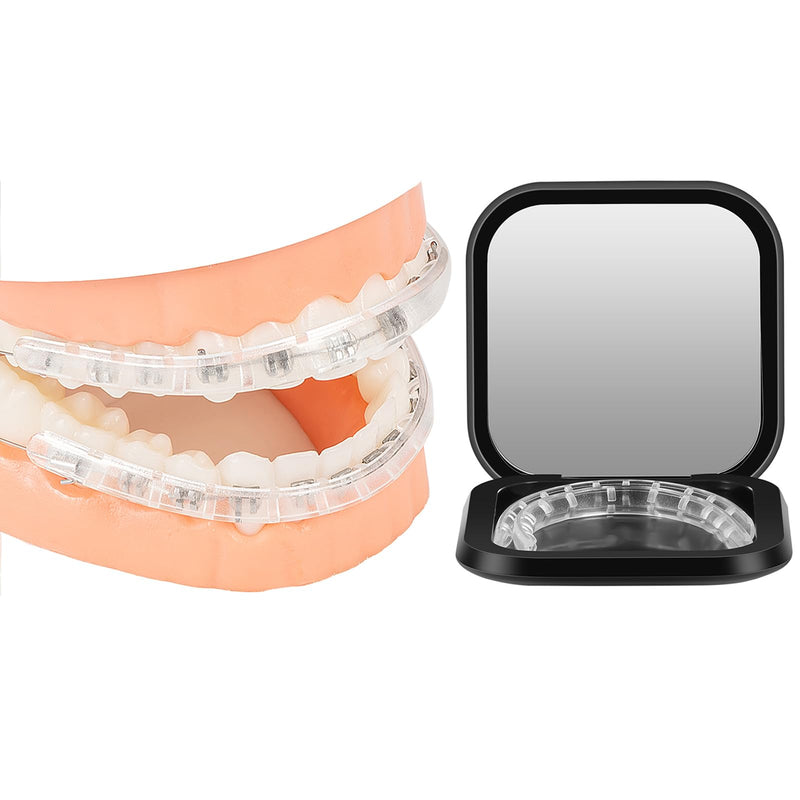 [Australia] - Comfort Cover for Braces - Lip Protector, Orthodontic Lip Cushion, Mouth Guard Clear Teeth Shield Bumper for Brackets, Aligner, Dental Wax Alternative, in Portable Storage Case with Mirror 