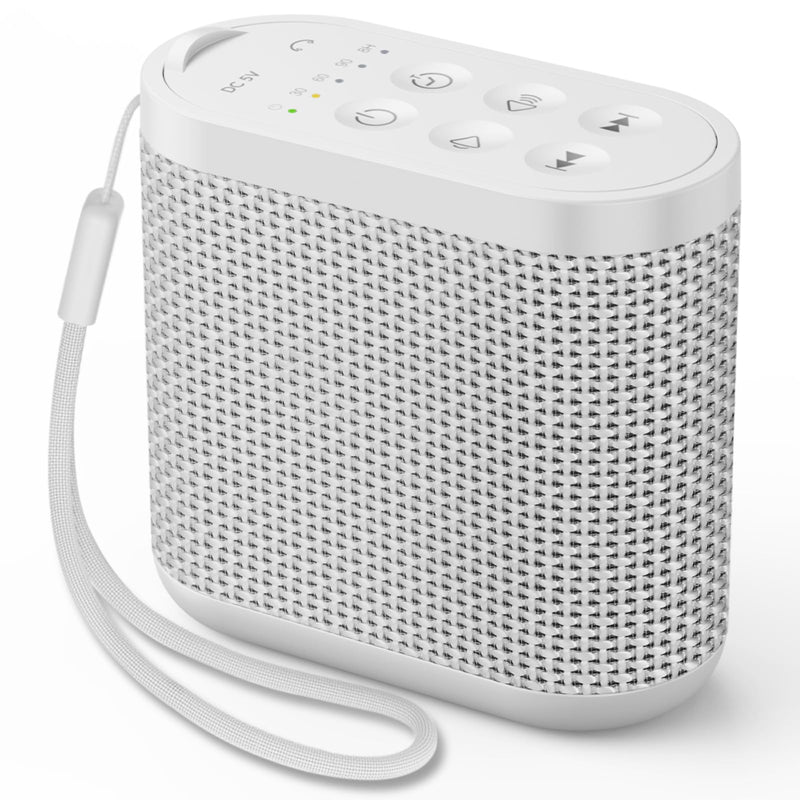 [Australia] - Portable Sound Machine for Travel, White Noise Sound Machine for Sleeping, 52-Hour Lasting Mini Noise Machine with 21 Quality Non-looping Sounds, Headphone Jack, Memory, Timer for Adults, Office,Hotel 