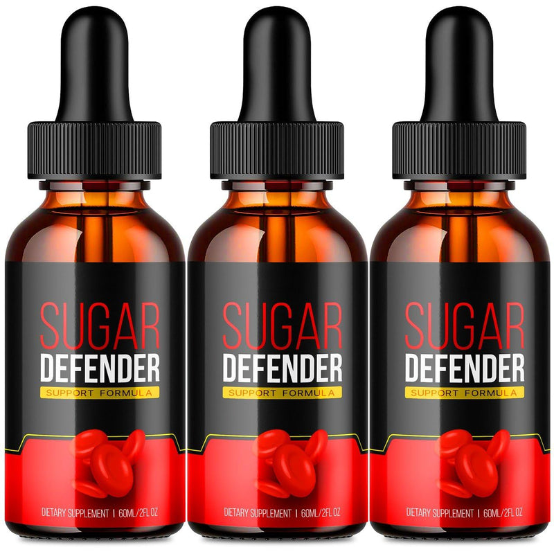 [Australia] - Sugar Defender Drops - Official Formula - Sugar Defender 24, Sugar Defender Liquid, Maximum Strength Sugar Defender Supplement with Hawthorn Berry Organic, Sugar Defender Reviews (3 Pack) 