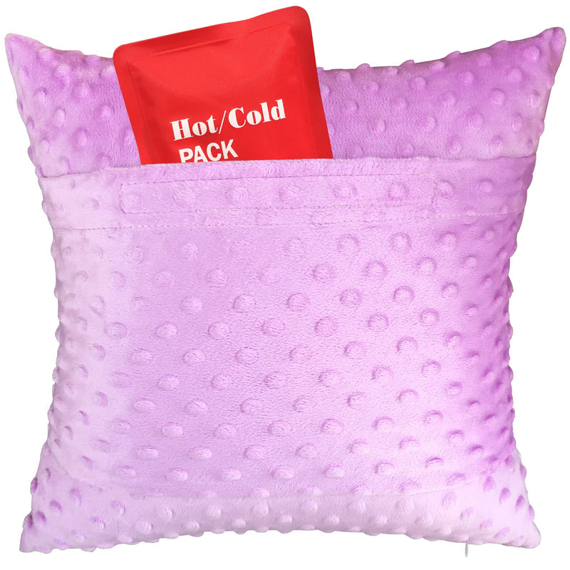 [Australia] - Heart Surgery Pillow with Pocket for After Open Heart Surgery Recovery Pillows Bypass Cardiac Coughing Comfort Patients Gifts, Minky Dot Lavender Clearance-throw Pillow Lavender 