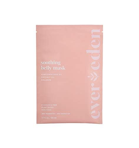 [Australia] - Evereden Soothing Belly Mask for Stretch Marks - 2nd/3rd Trimester Size | 1 count | Belly Mask for Pregnancy | Clean Pregnancy Skincare | Non-toxic and Fragrance Free 1 Count (Pack of 1) 2 / 3 Trimester 