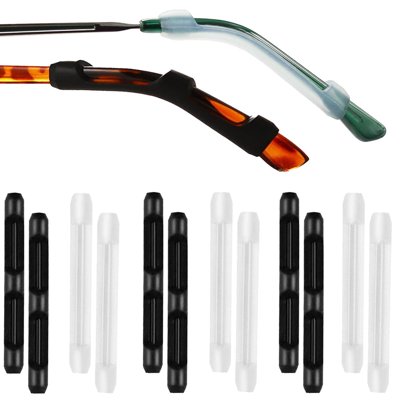 [Australia] - OnlyBP® 12x Silicone Glasses Ear Cushion - Eye Glasses Ear Grippers - Nose Pads for Glasses Anti Slip - Glasses Nose Grips Non Slip - Side Shields for Glasses - Eyeglass Nose Pads Anti Slip 