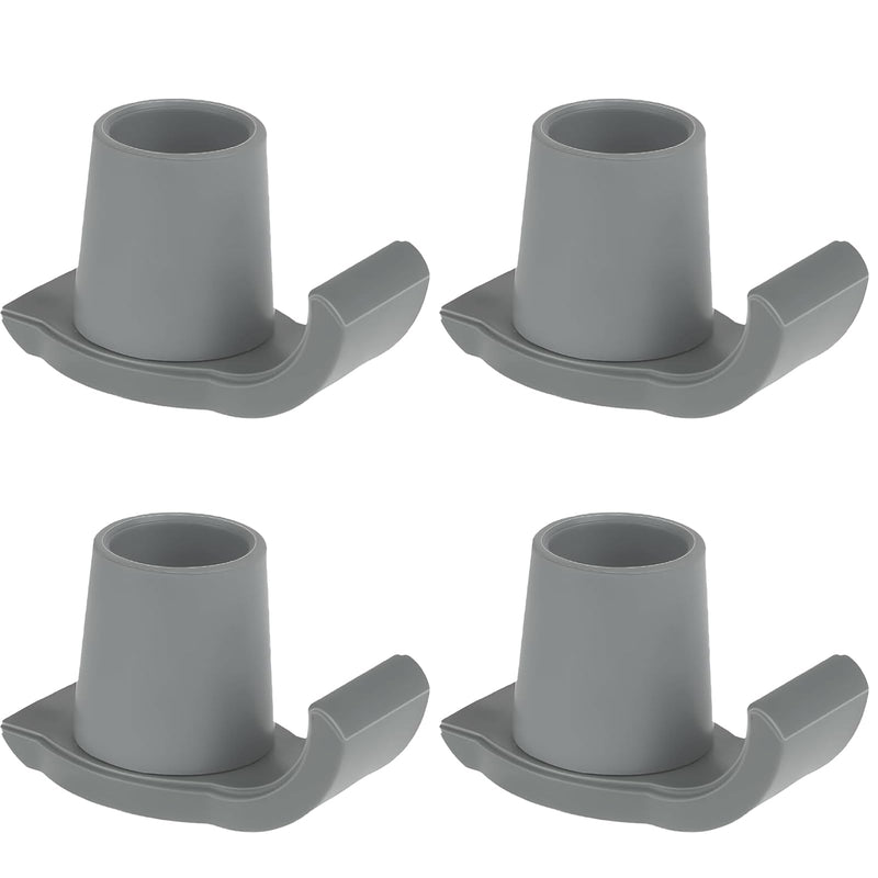 [Australia] - Magicorange Walker Glide Skis, 4 Pcs Universal Fit Walker ski Glides,Easy to Use Rubber Walker Glides,Walker Feet Replacement (Grey) Grey 