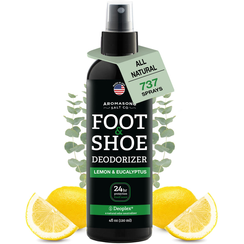 [Australia] - Aromasong Natural Shoe Deodorizer and Foot Spray - 24-Hour Freshness Foot Odor Eliminator for Feet - Extra Strength Fresher for Smelly Shoes & Stinky Feet Spray with Refreshing Scent, 4oz 4 Ounce (Pack of 1) 