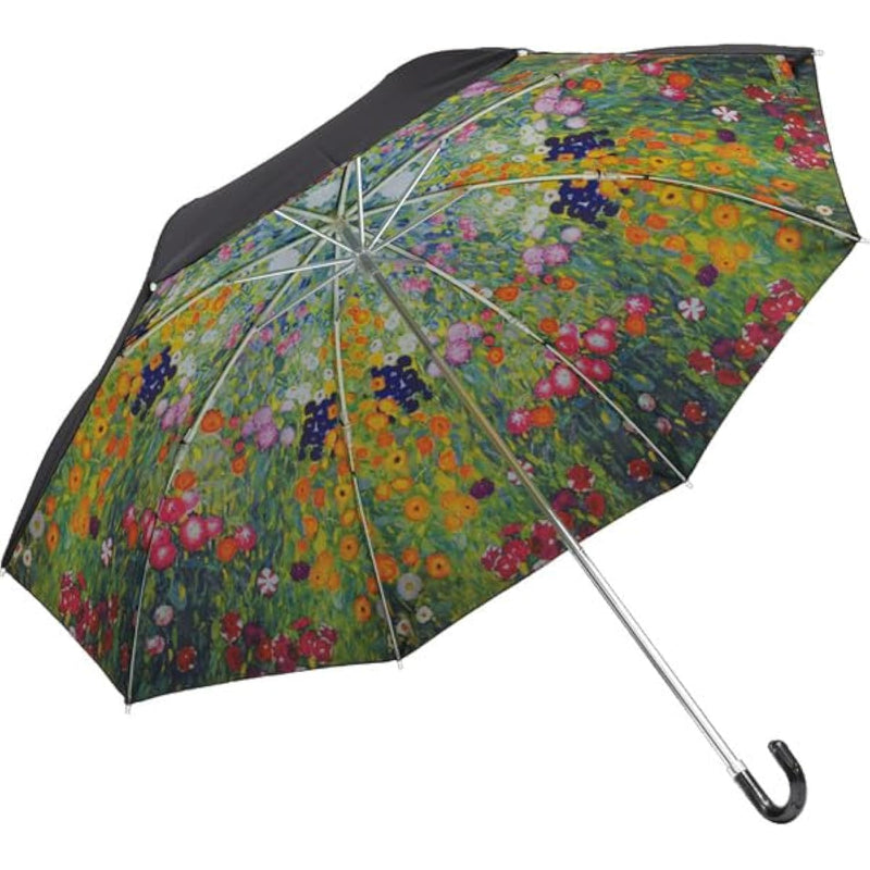 Klimt flower garden Masterpiece Folding Umbrella for Sunny or Rainy Days UV Protection 99% UV Protection YOU POWER AU-025
