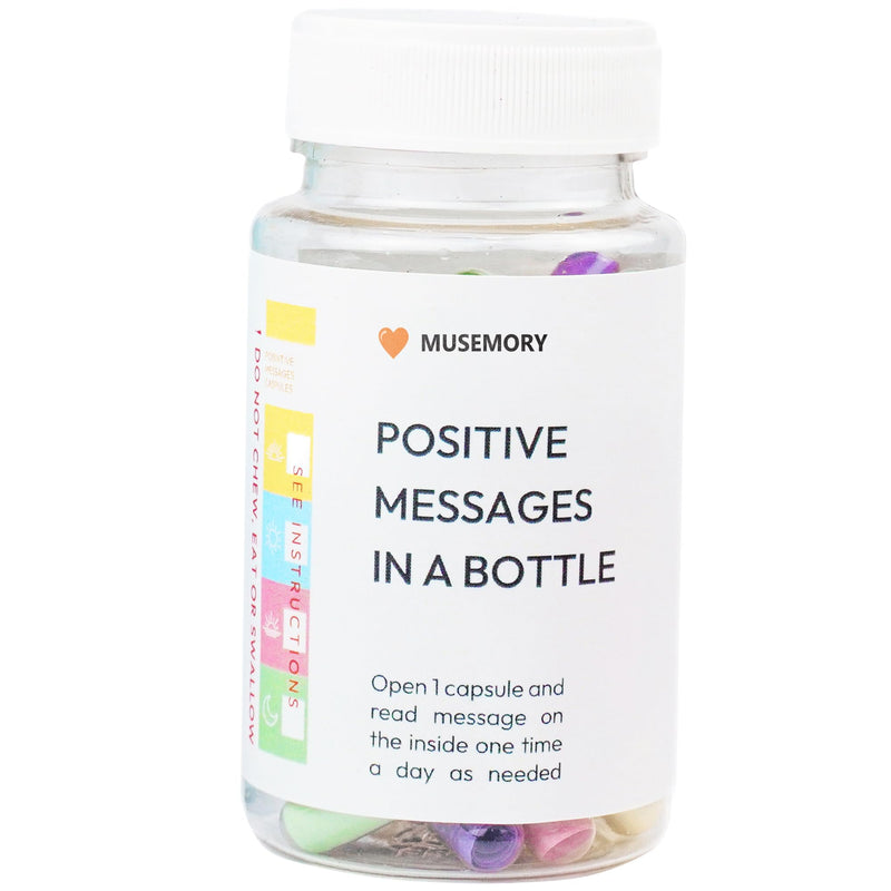 [Australia] - 50 Positive Messages in Bottle,Anxiety Relief Items, Stress Relief, Self Care Kit for Mediation,Positive Affirmation Gifts for Women, Self Care Kit for Mediation, Unique Health and Wellness Gifts 