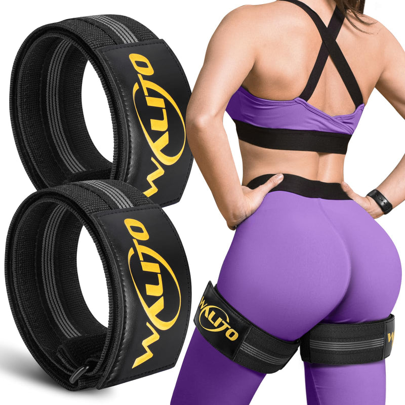 [Australia] - BFR Booty Bands for Women Glutes - Blood Flow Restriction Bands with Weekly Plan for Legs, Butt & Hip Building, Occlusion Bands for Workouts, Best Fabric Bands for Squat Butt & Thigh Black Bands 