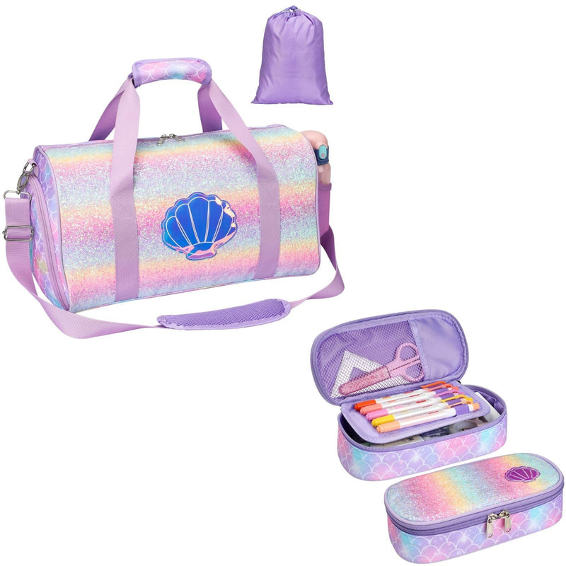 Bagseri Dance Bag for Girls - Ballet Bag for Girls Large Capacity Pencil Pen Case-Cute Pencil Case for Girls Kids Bundle