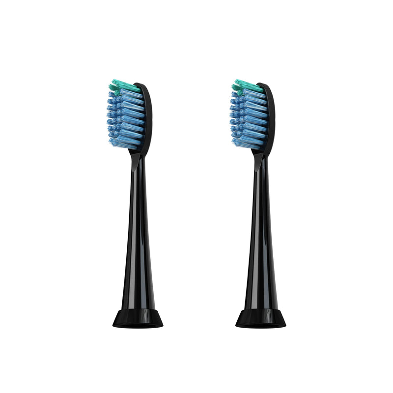TAO Clean Daily Care Whitening Replacements Heads - Black - 2 Pack
