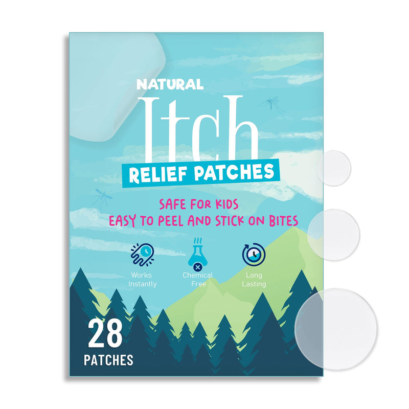 [Australia] - Itch Relief Patch for Kids, 28pcs Anti Itch Stickers, Fast Bite Itch Relief, Reduces Swell, Summer Travel Essentials, Bite Suction Tool Alternative for Outdoor, Camp, Hiking Clear 28 Patches 