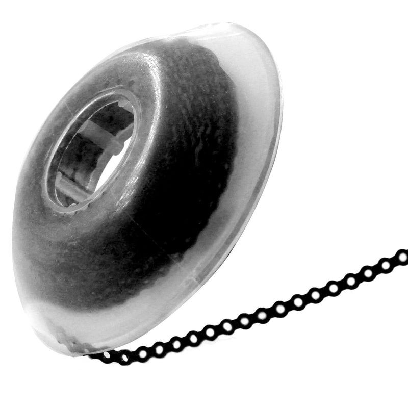 [Australia] - LA MIERE 1 Roll Orthodontic Rubber Chains, Braces Power Chains consisted force in closed, short, long 15'' spools (long, 0.166‚Äô‚Äô(4.2mm), Deep Black) Long, 0.166‚Äô‚Äô(4.2mm) 