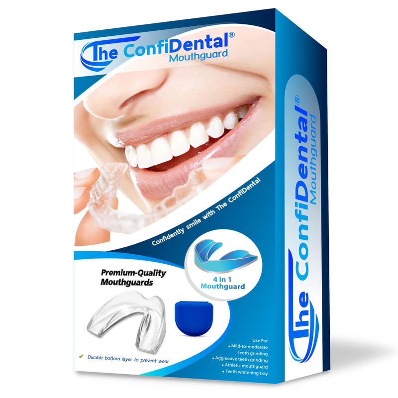 [Australia] - The ConfiDental - Pack of 3 Moldable Mouth Guard for Teeth Grinding Clenching Bruxism, Sport Athletic, Whitening Tray, Including 2 Regular and 1 Heavy Duty Guard (2 (LLL) Regular 1 (II) Heavy Duty) Model I (2pcs.) + Medel III (1pcs.) Blue 3 