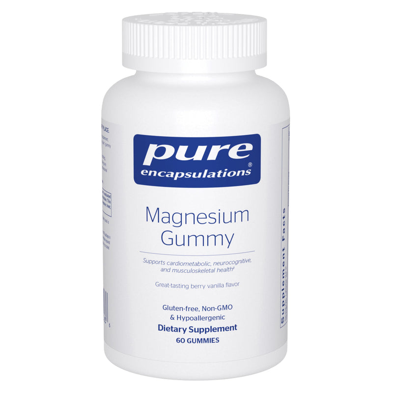 Pure Encapsulations Magnesium Gummy - Magnesium Citrate, 60 Gummies | Supports Heart Health and Relaxation*, for Children and Adults, Vegan and Less Than 0.5g Sugar per Gummy