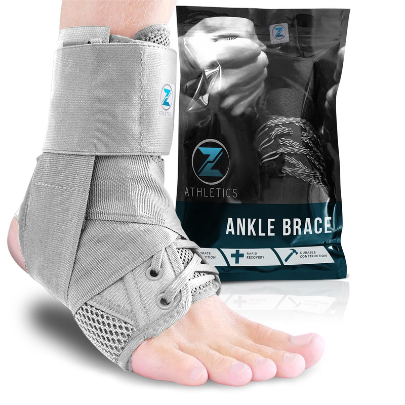 [Australia] - Z ATHLETICS Ankle Brace, Lace Up Adjustable Support – for Running, Basketball, Injury Recovery, Sprains! Ankle Support for Men, Women, and Youth 