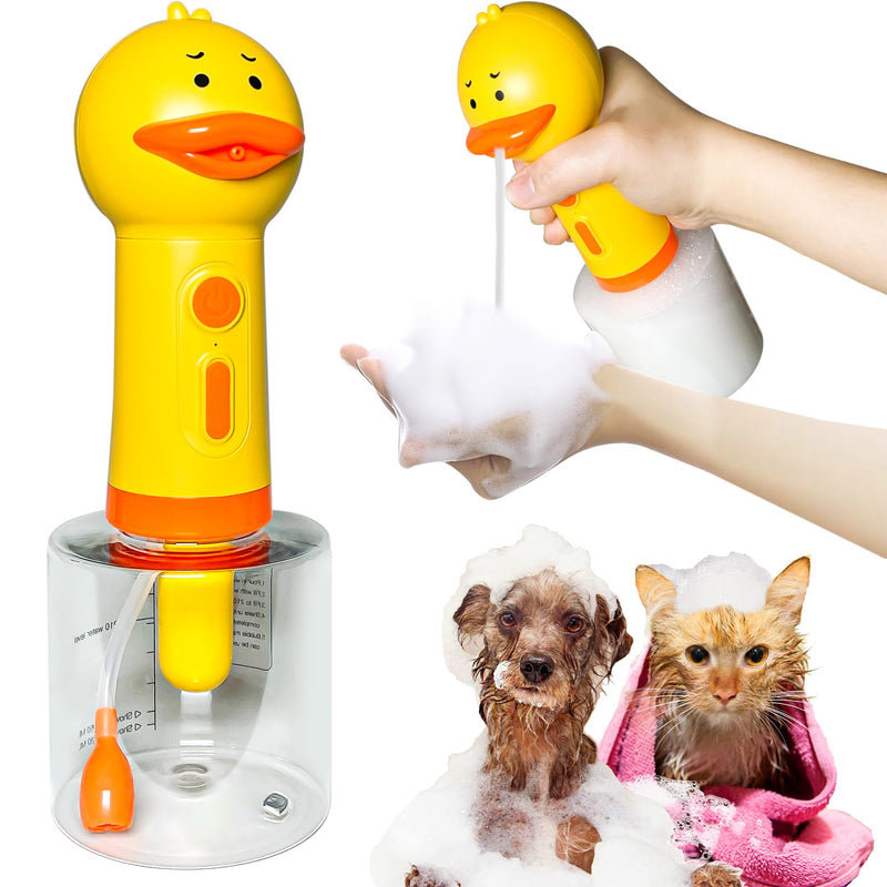 Dog Shampoo Frother,Pet Bath Brush - Deep Cleaning Foam Machine with 350ml Capacity, Dog Soap Dispenser and Shampoo Sprayer, 1200mAh Ultra Long Standby - PawsPlanet Australia